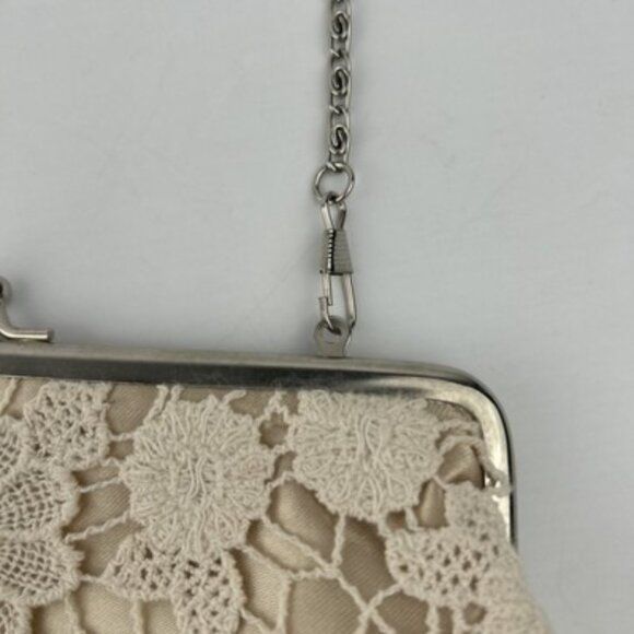 Vintage Evening Bag Hopeless Romantic Handstitched in Victorian Style Chain NOS - Picture 4 of 12